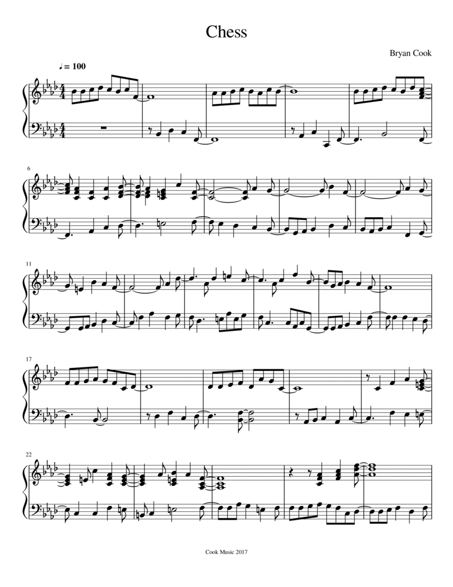Chess Piano Method scores gallery preview page 1