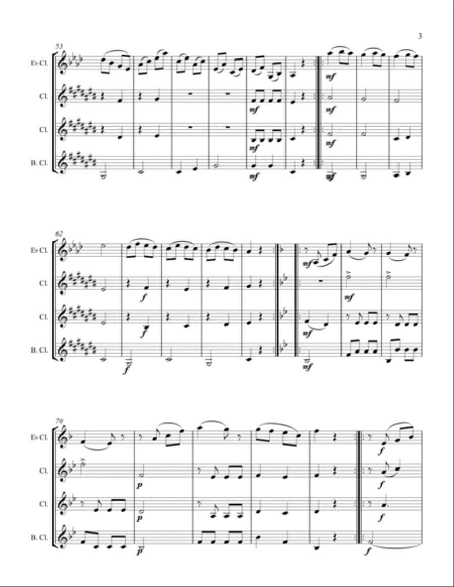 Ecossaises Ecossaises Woodwind Quartet scores gallery preview page 3