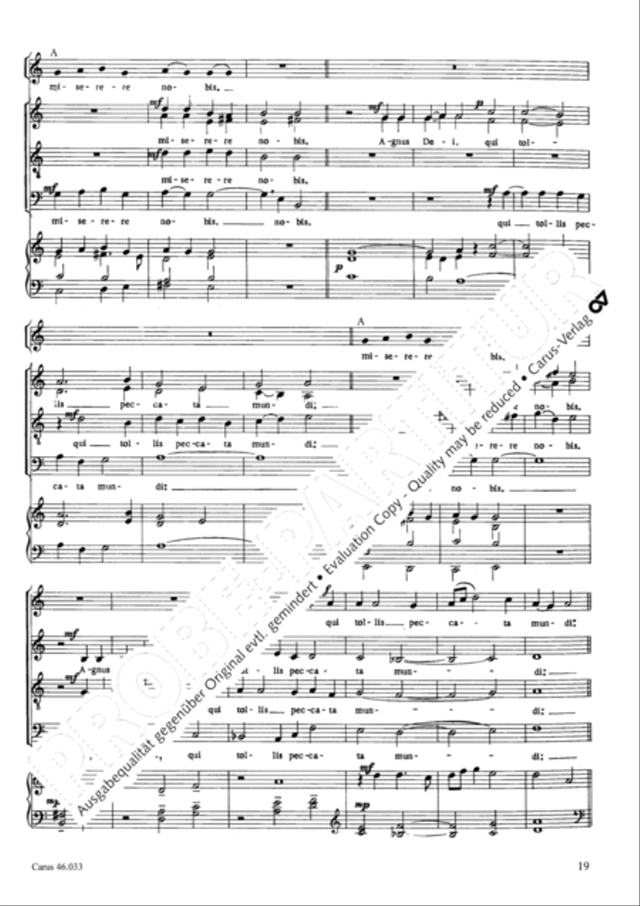 Missa Choralis zu GL 401-404 4-Part scores gallery preview page 20
