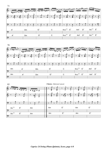 Caprice No. 24 a minor / Caprice Nr. 24 a-Moll Swing version