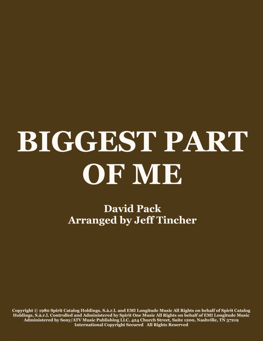 Biggest Part Of Me Biggest Part Of Me Voice scores gallery preview page 1