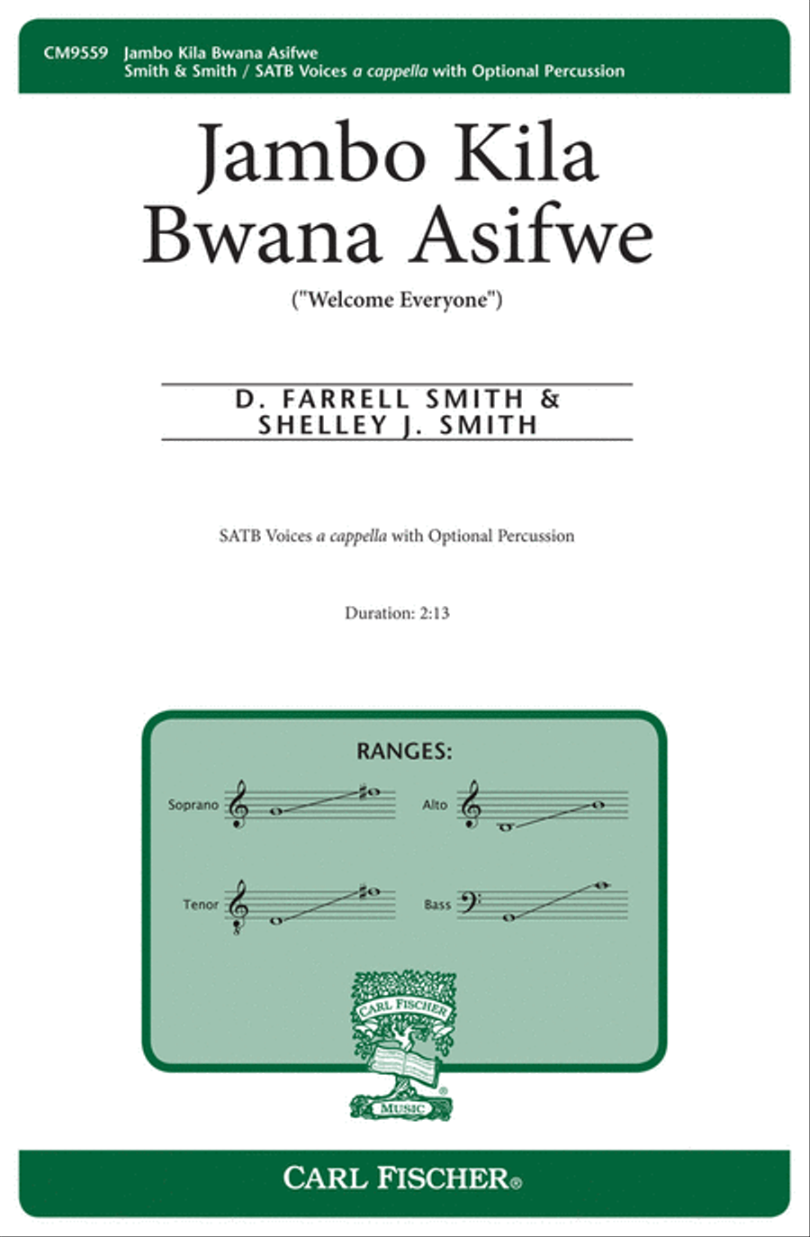 Jambo Kila Bwana Asifwe 4-Part scores gallery preview page 1