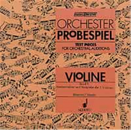 Orchester Probespiel Violine Band 1