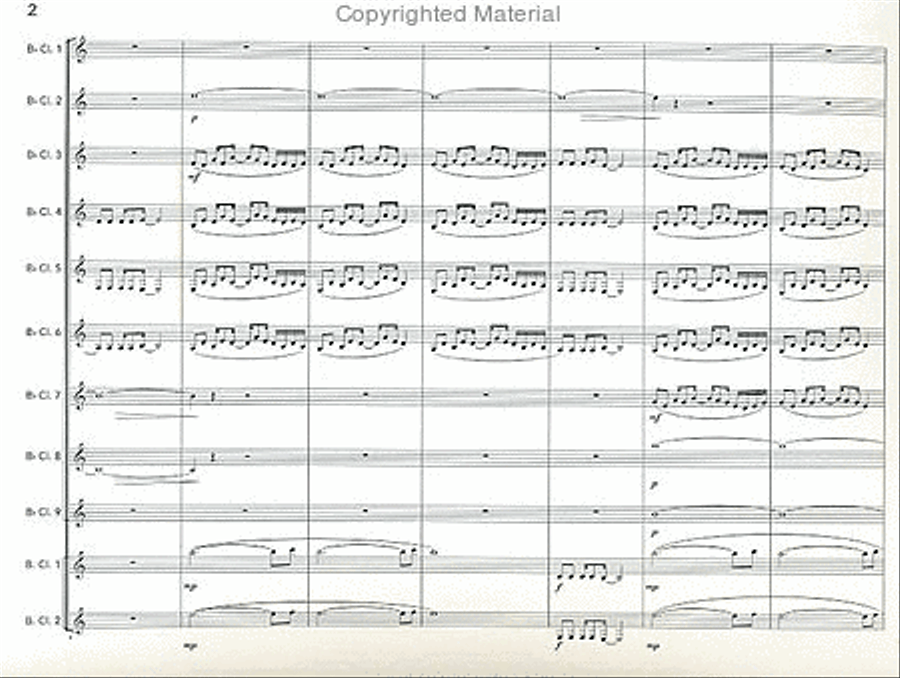 Eleven Clarinet Choir scores gallery preview page 3