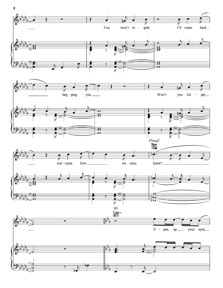 Everlasting Love Piano, Vocal, Guitar scores gallery preview page 2