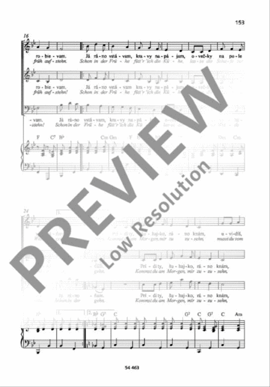 Prídi ty, šuhajko A Cappella scores gallery preview page 3