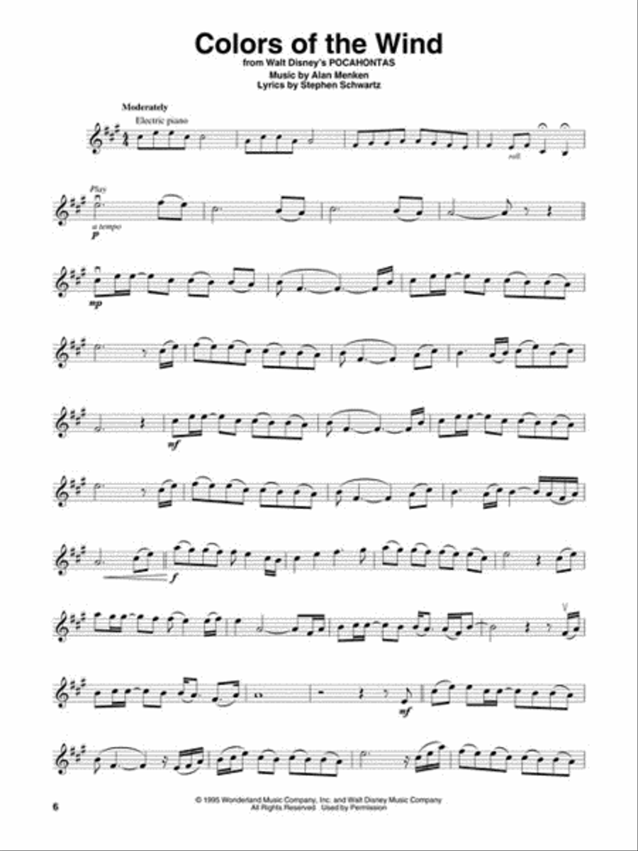 Disney Favorites Disney Favorites Violin Solo scores gallery preview page 2
