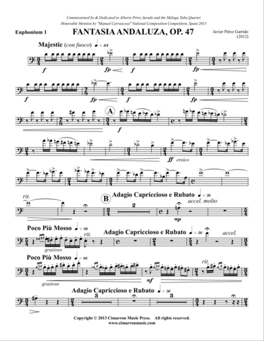 Fantasia Andaluza, Op. 47 EETT scores gallery preview page 6