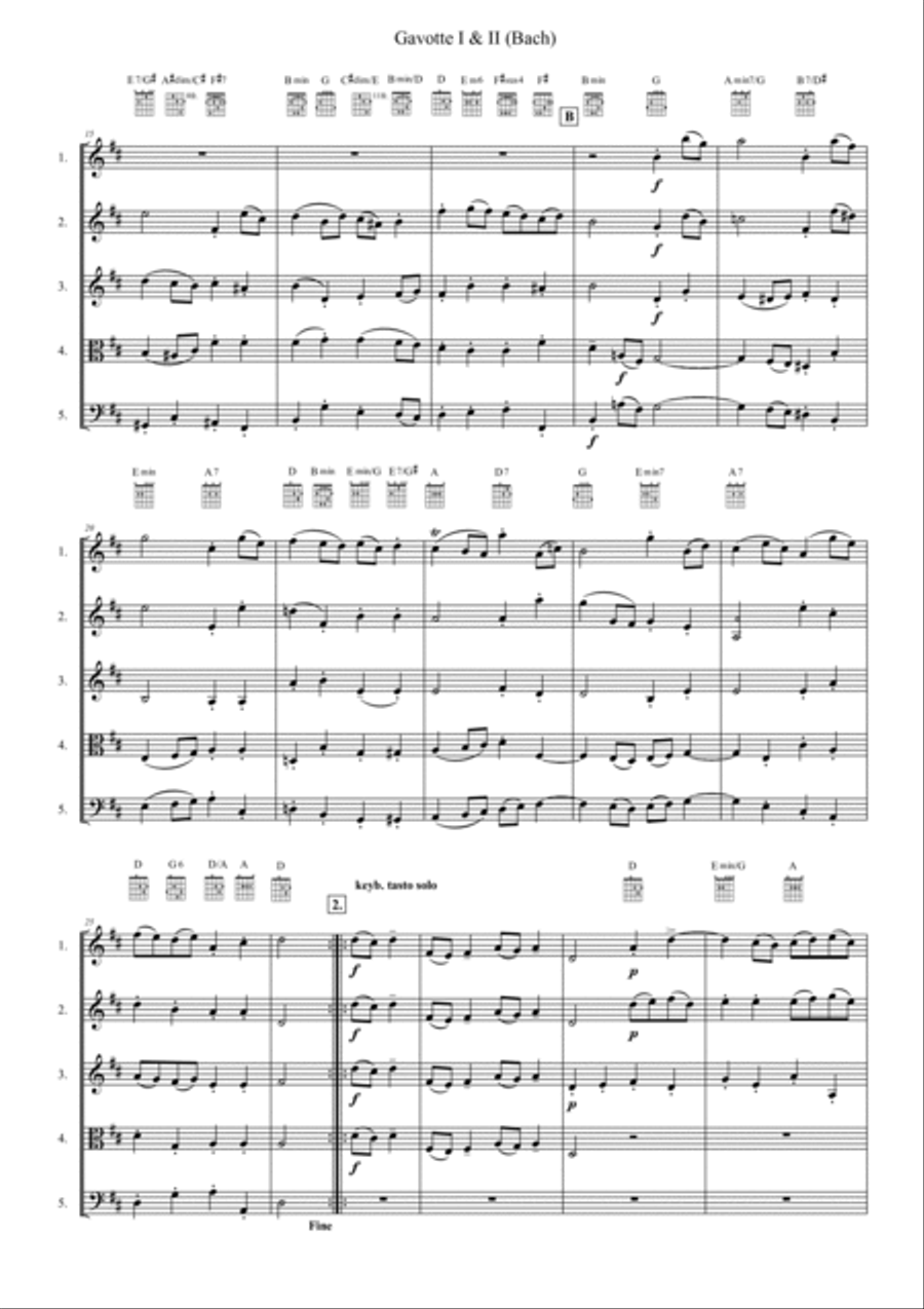 Gavotte 1 & 2 Gavotte 1 & 2 School and Community scores gallery preview page 2