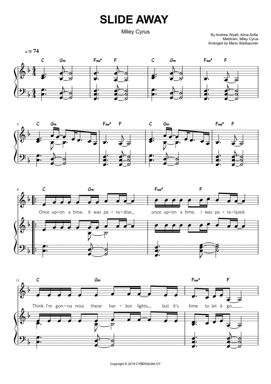 Slide Away Voice scores gallery preview page 1