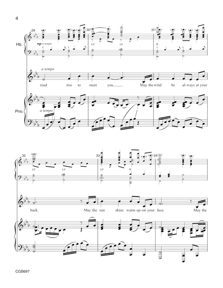 An Irish Blessing - Full Score and Vocal Parts image number null
