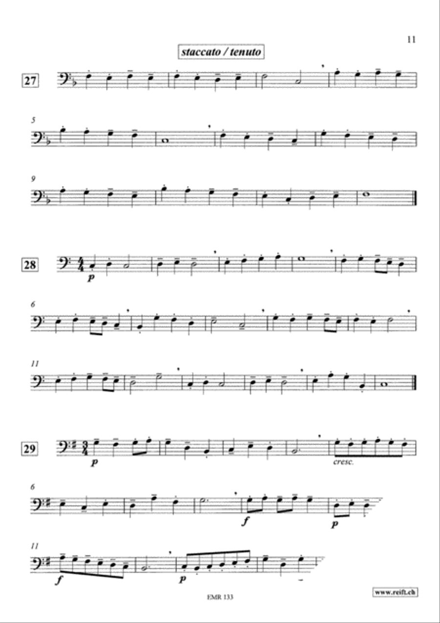 Technical & Melodic Studies Vol. 1 Trombone scores gallery preview page 11