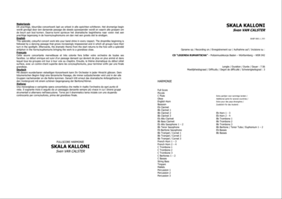 Skala Kalloni Concert Band scores gallery preview page 2