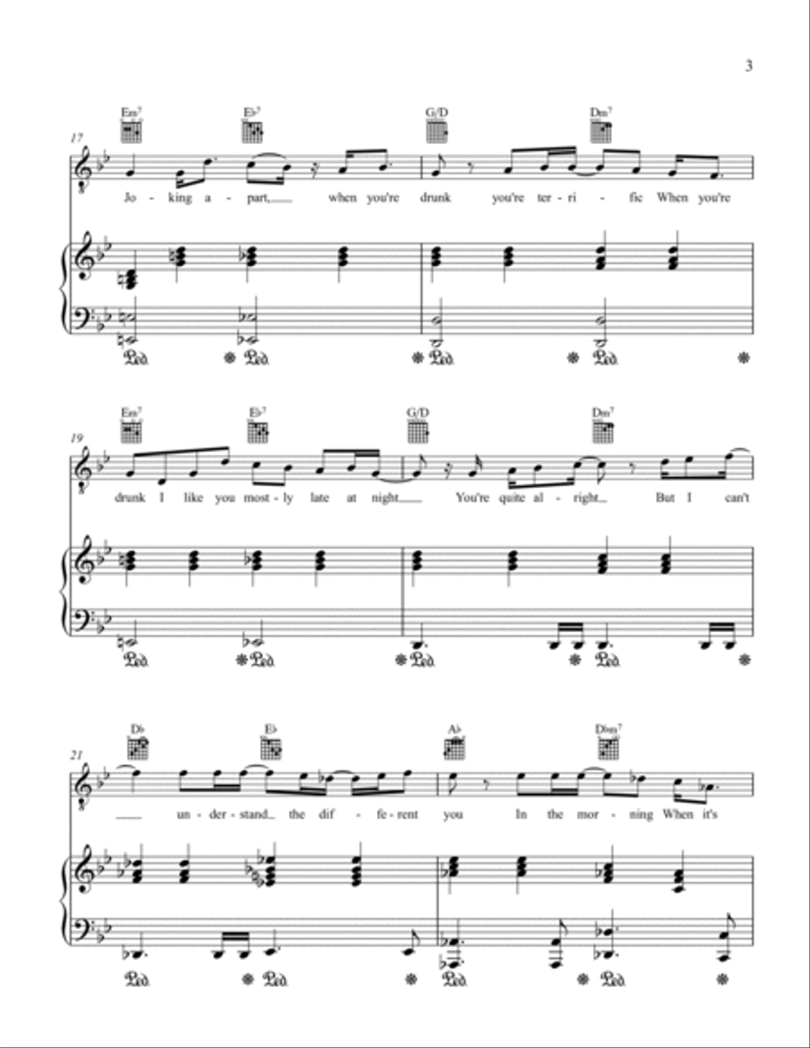Sea Song Piano, Vocal, Guitar scores gallery preview page 3