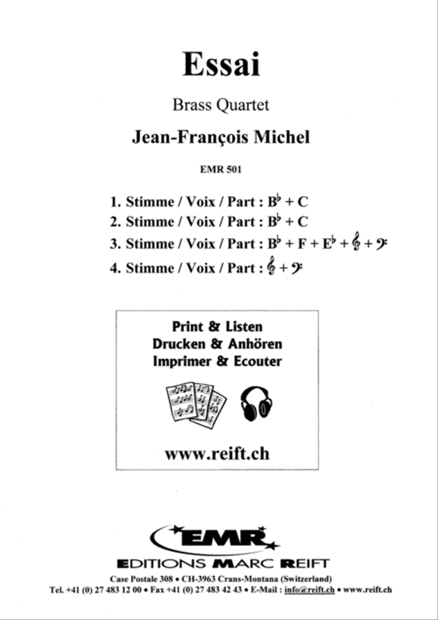 Essai Brass Quartet scores gallery preview page 2
