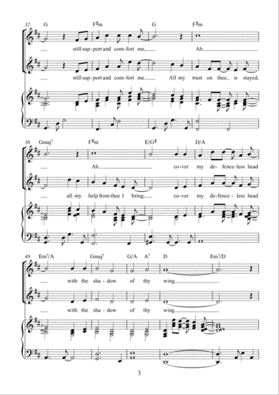 Jesus, lover of my soul 4-Part scores gallery preview page 4