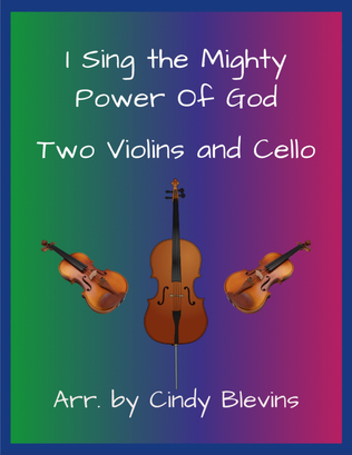 Book cover for I Sing the Mighty Power Of God, for Two Violins and Cello