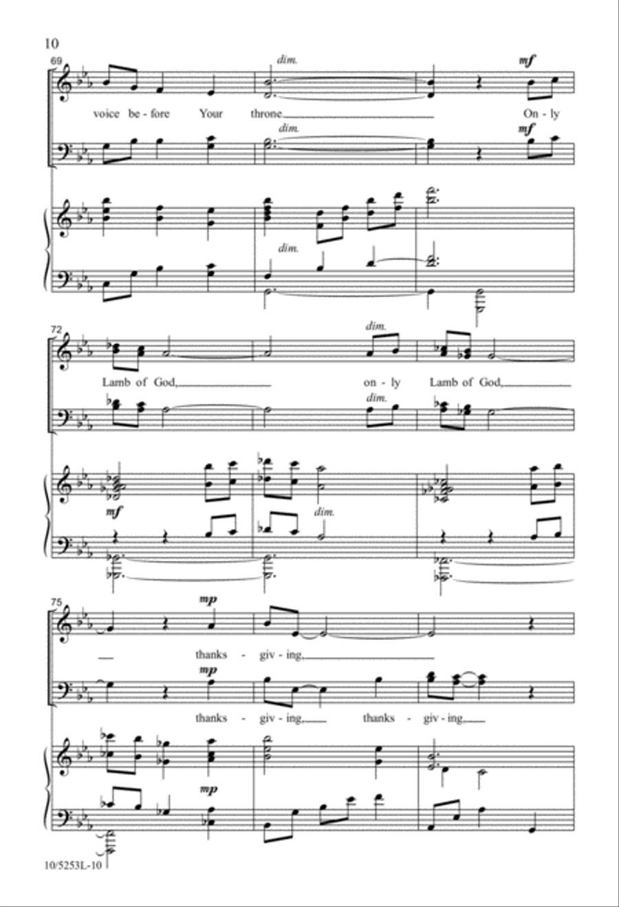 The Only Lamb 4-Part scores gallery preview page 10
