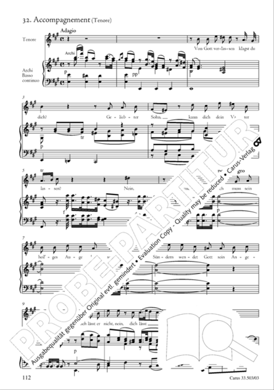 Passion according to St. Matthew (Passions-Musik nach dem Evangelisten Matthaus) SSATB scores gallery preview page 113