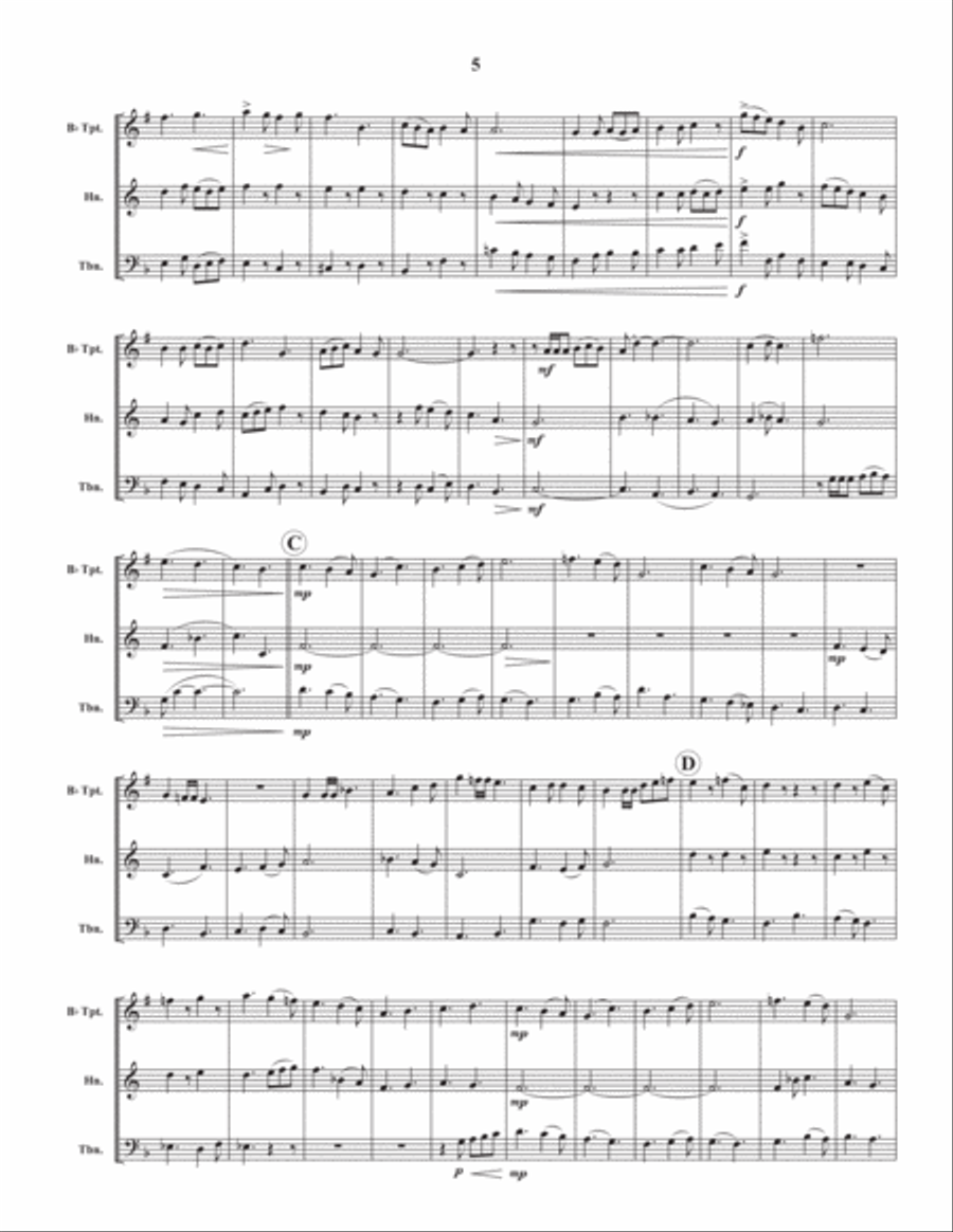 Fantasies Brass Trio scores gallery preview page 6