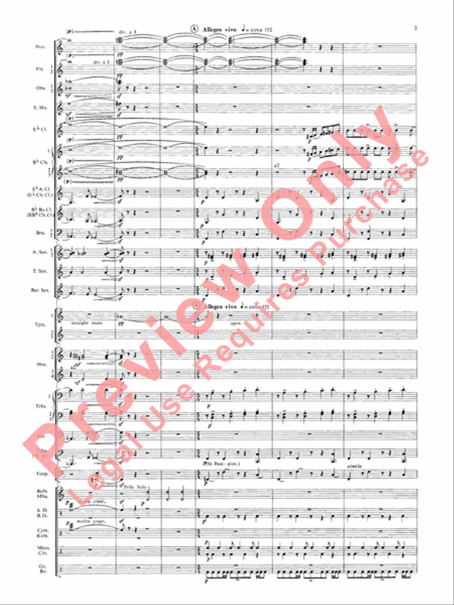 Symphonic Dance No. 3 (Fiesta) Concert Band scores gallery preview page 6