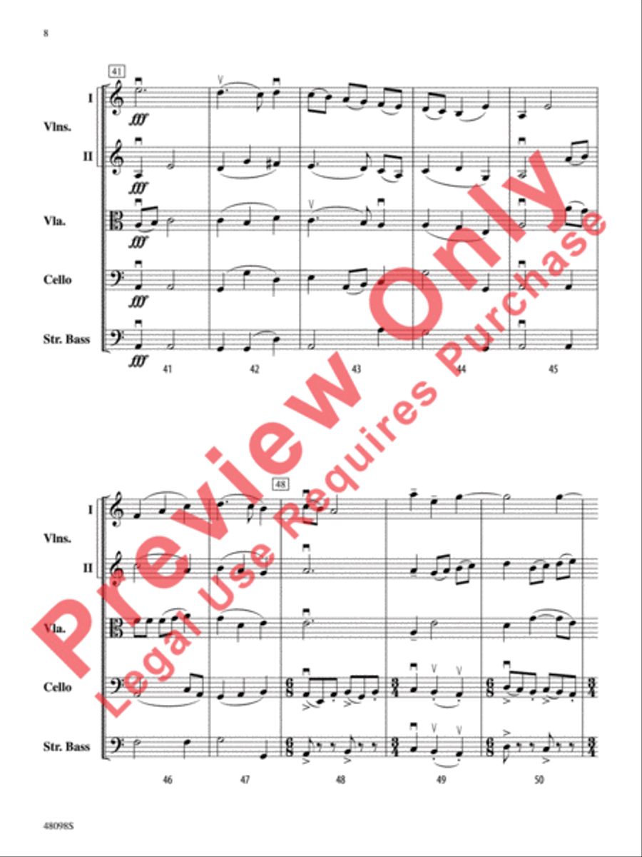 Aberrations String Orchestra scores gallery preview page 9