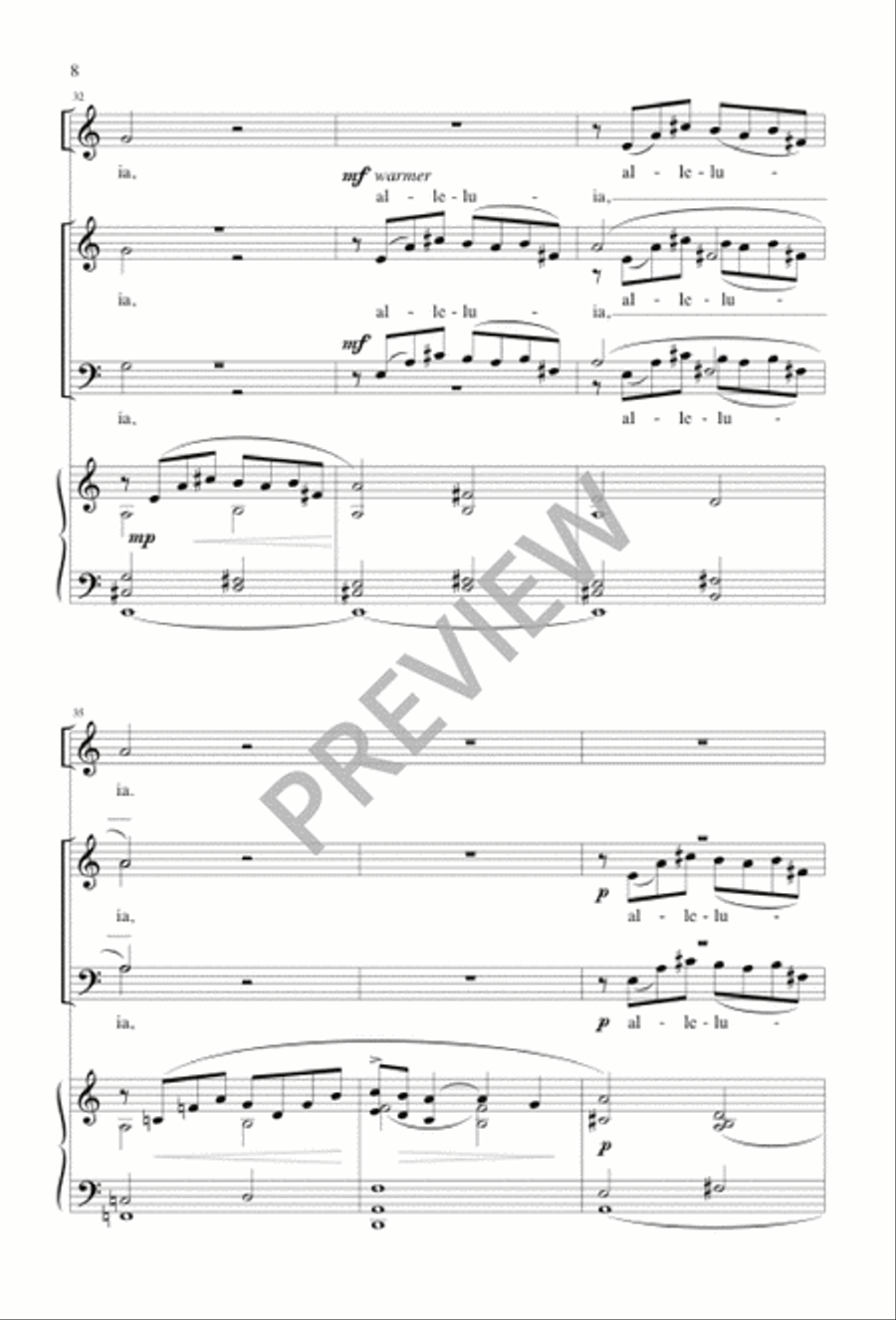 Open Your Hearts Open Your Hearts 4-Part scores gallery preview page 8