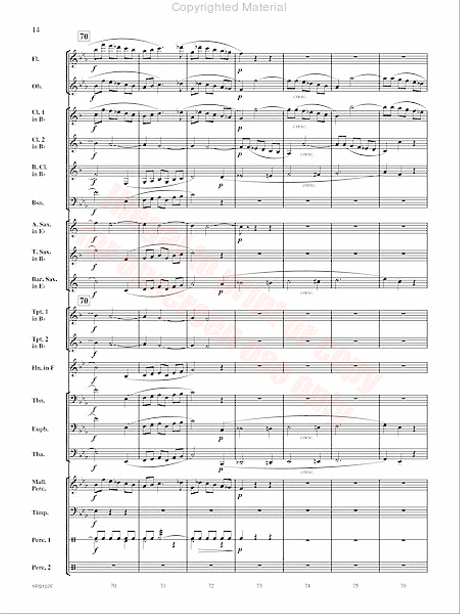 Fughetta Fughetta Concert Band scores gallery preview page 15
