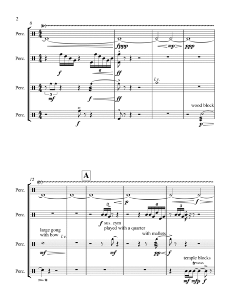 Erput! Percussion Ensemble scores gallery preview page 2