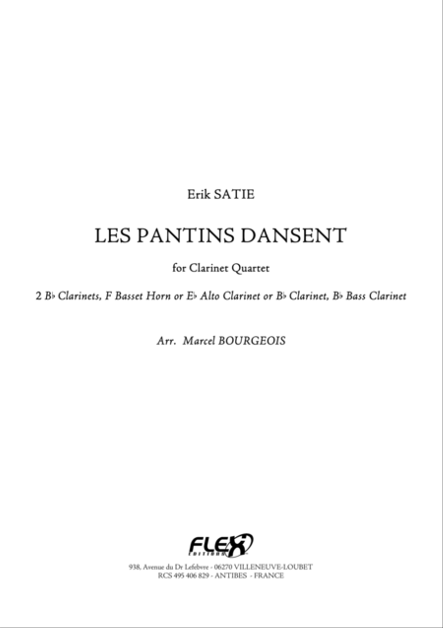 Les Pantins Dansent Les Pantins Dansent Clarinet Quartet scores gallery preview page 1