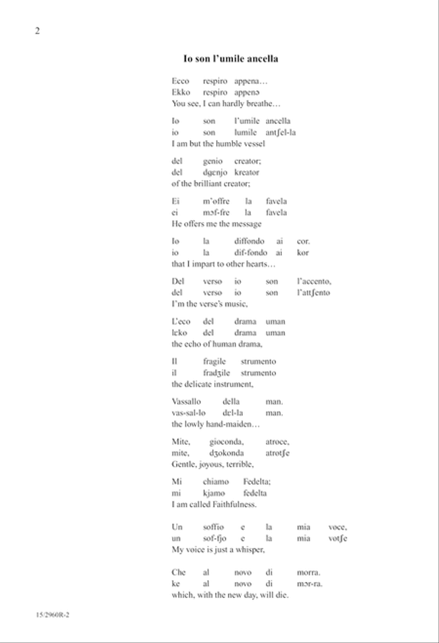 Io son l'umile ancella Io son l'umile ancella SSA scores gallery preview page 2