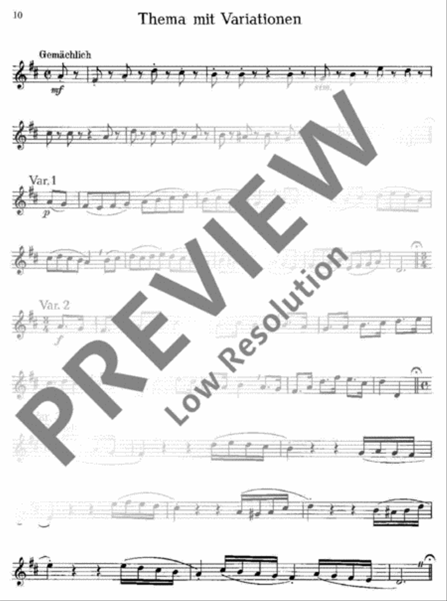 Spielstücke und Etüden Spielstücke und Etüden Cornet scores gallery preview page 11