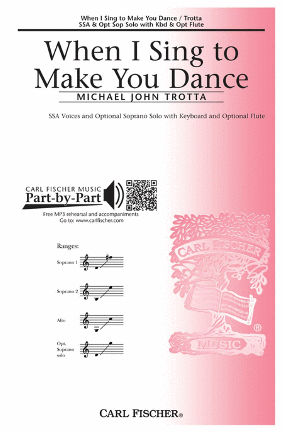 When I Sing to Make You Dance SSA scores gallery preview page 1