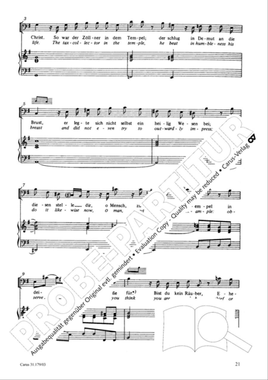 Be aware, your fear of God may turn to heresy (Siehe zu, dass deine Gottesfurcht nicht Heuchelei sei) STB scores gallery preview page 22