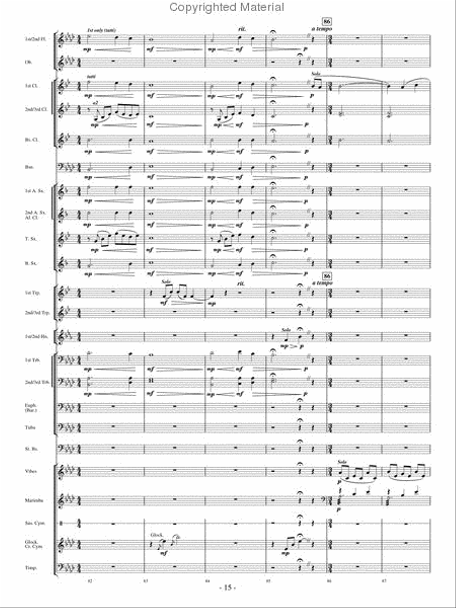 Heaven's Light Concert Band scores gallery preview page 14