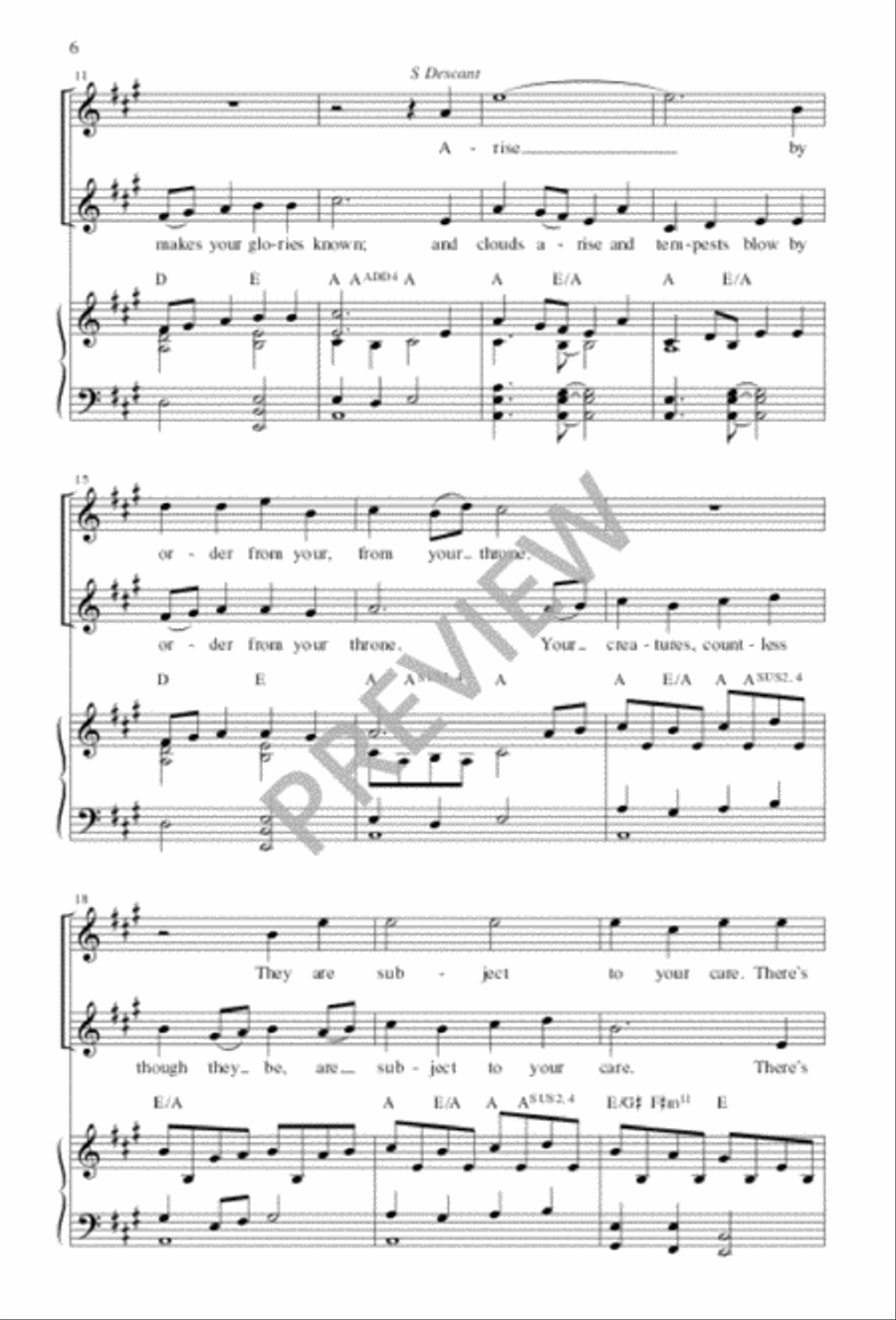 I Sing the Mighty Power of God 3-Part scores gallery preview page 6