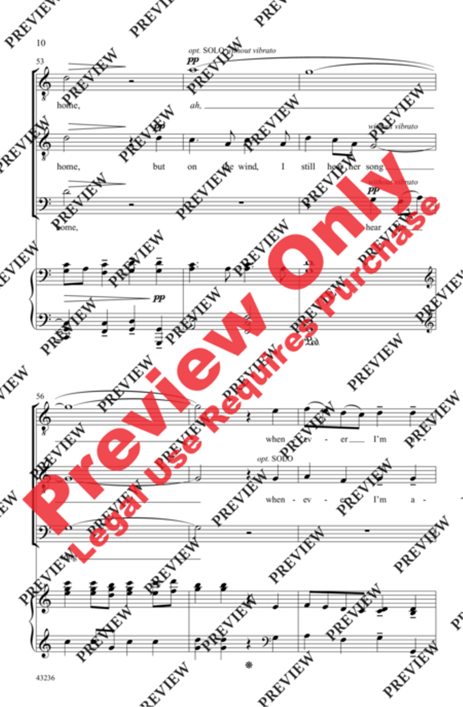 The Sky Over Shannon Men's Choir scores gallery preview page 10