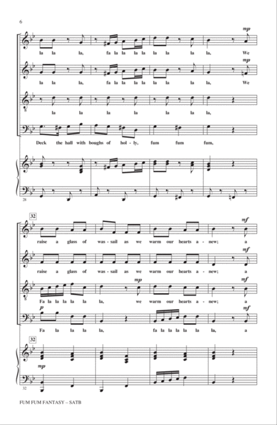 Fum, Fum, Fum 4-Part scores gallery preview page 5