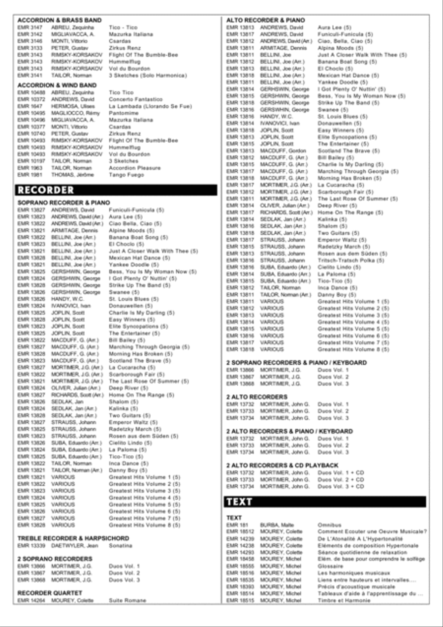 Grande Marche Soprano Recorder scores gallery preview page 11