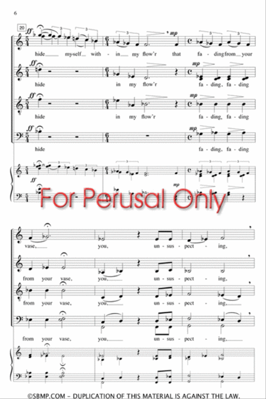 I Hide Myself - SATB Octavo 4-Part scores gallery preview page 5