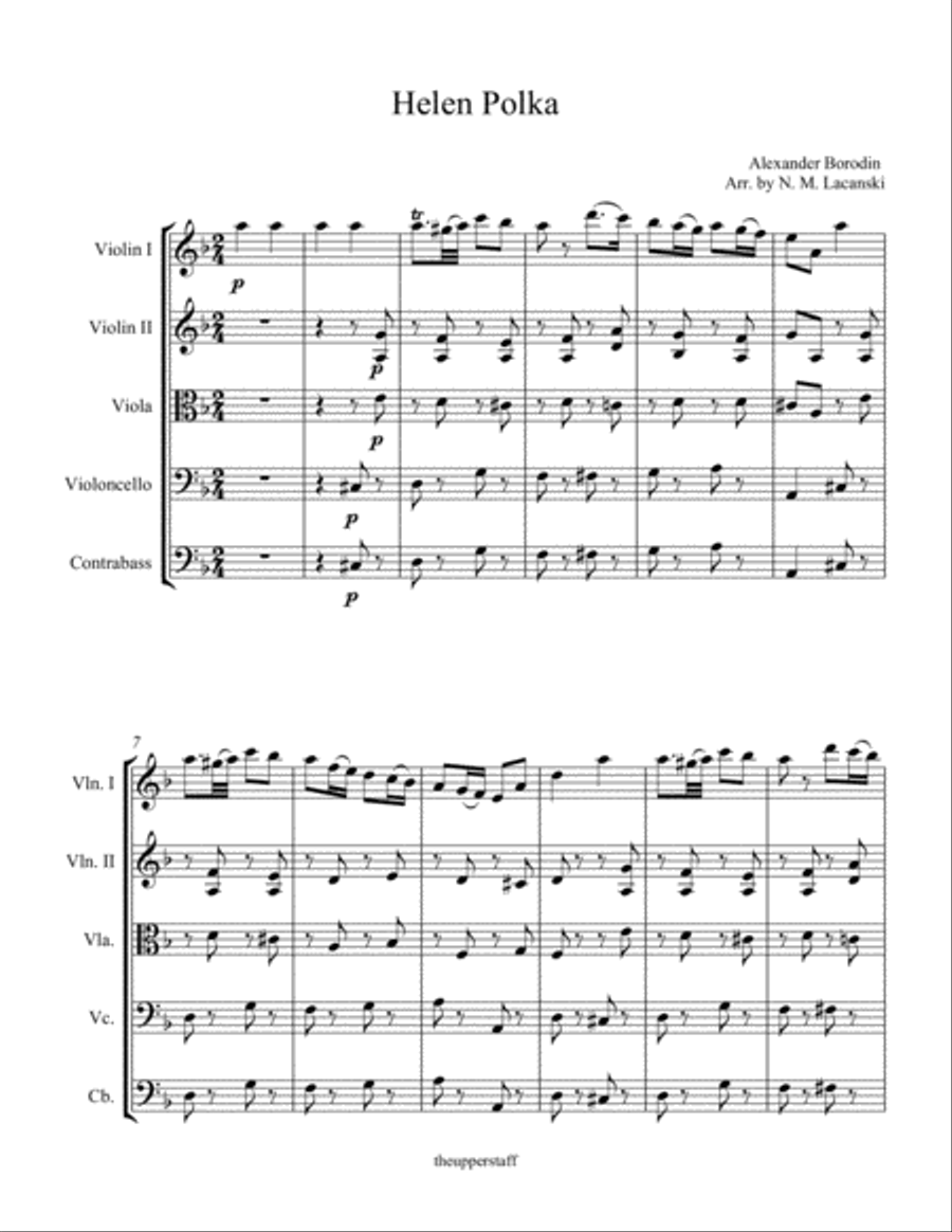 Helen Polka String Orchestra scores gallery preview page 2