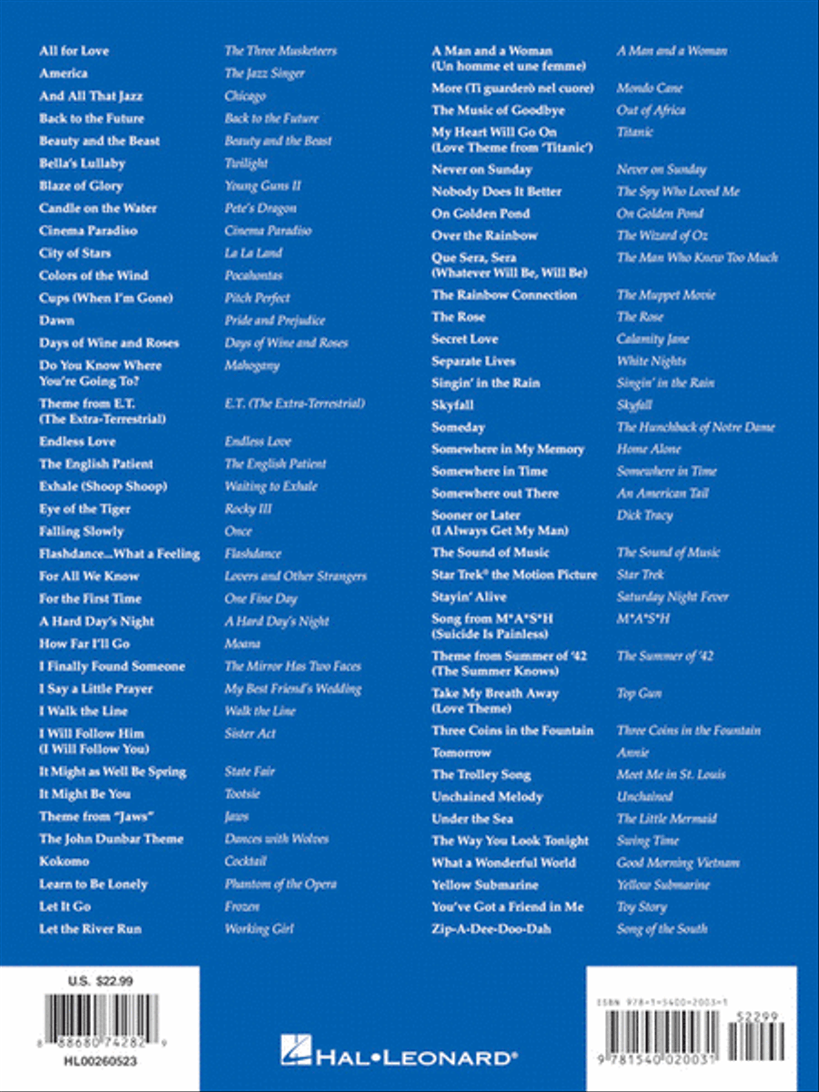 The Big Book of Movie Music - 3rd Edition Piano, Vocal, Guitar scores gallery preview page 7