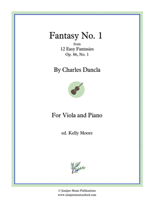 Fantasy No. 1 from 12 Easy Fantasies for Viola and Piano