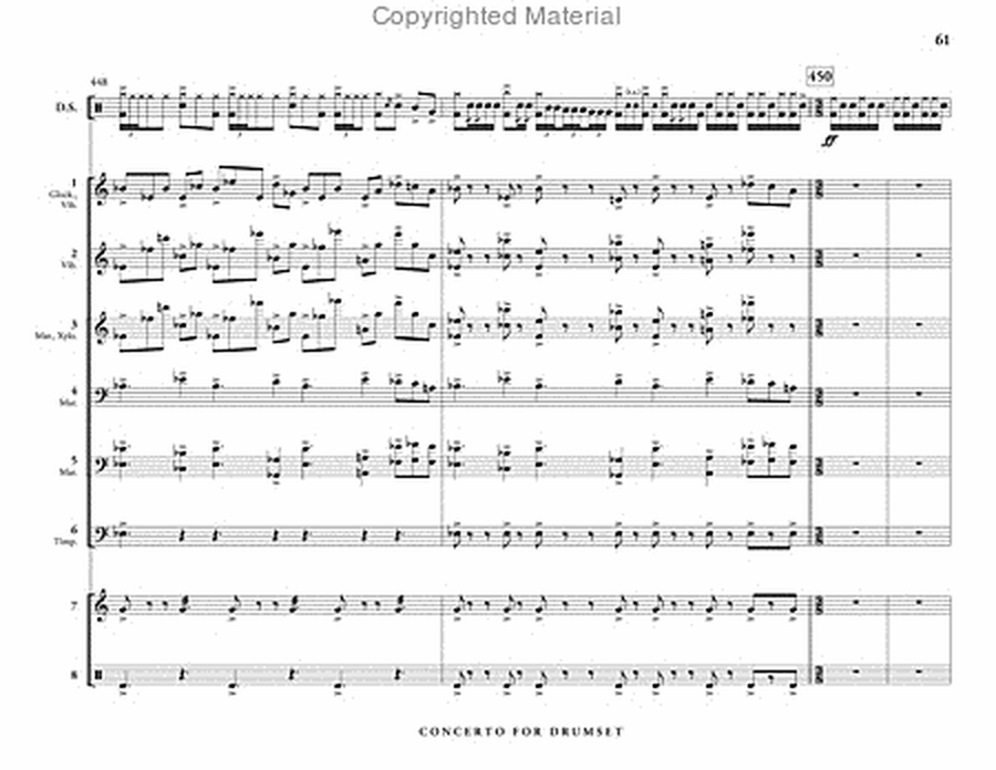 Concerto for Drumset and Percussion Ensemble (score & parts) image number null