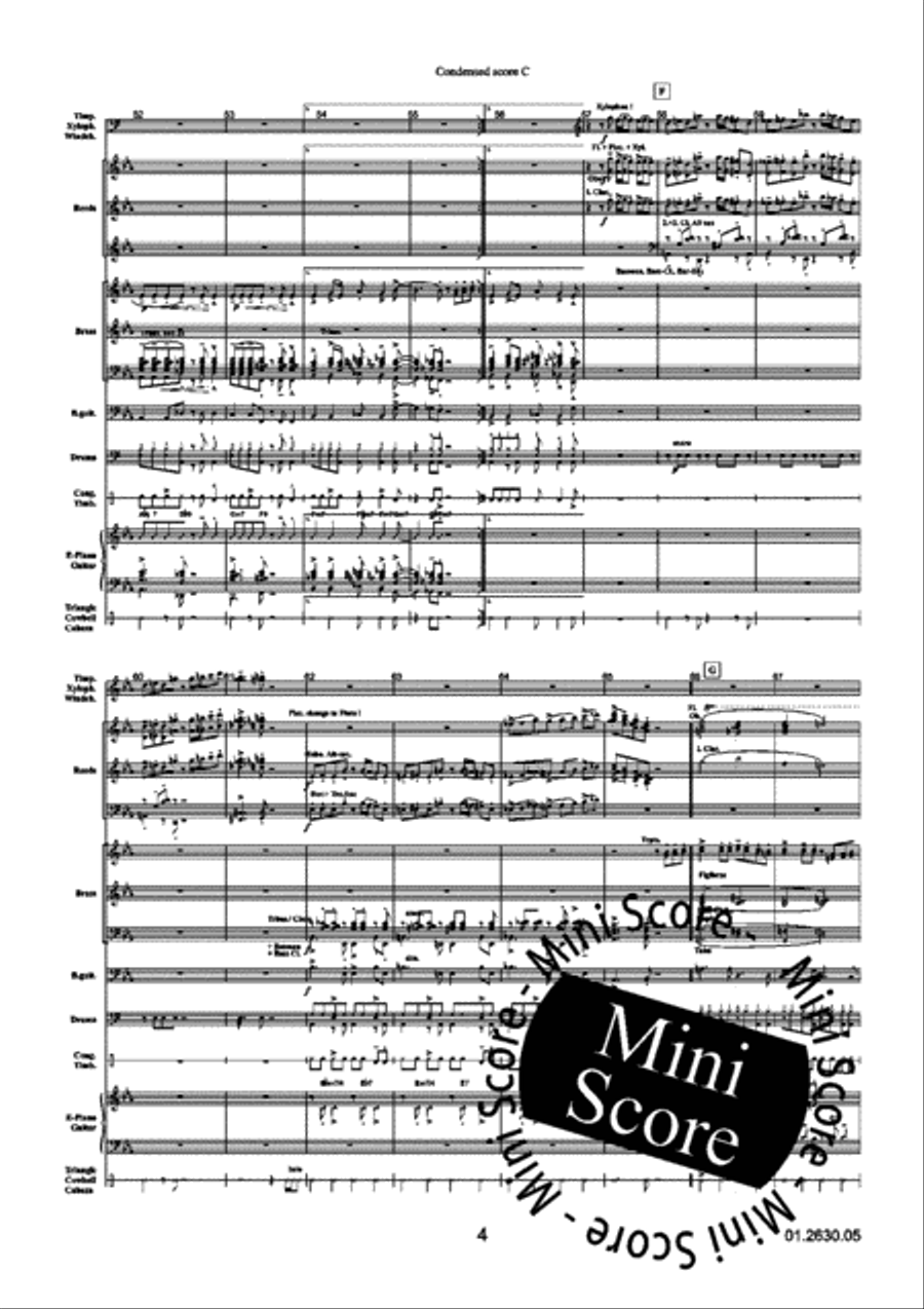 Latin Impressions Concert Band scores gallery preview page 26