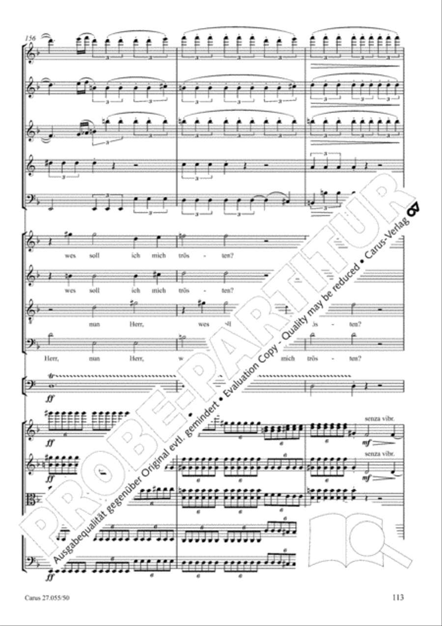 Ein Deutsches Requiem (German Requiem) 4-Part scores gallery preview page 120