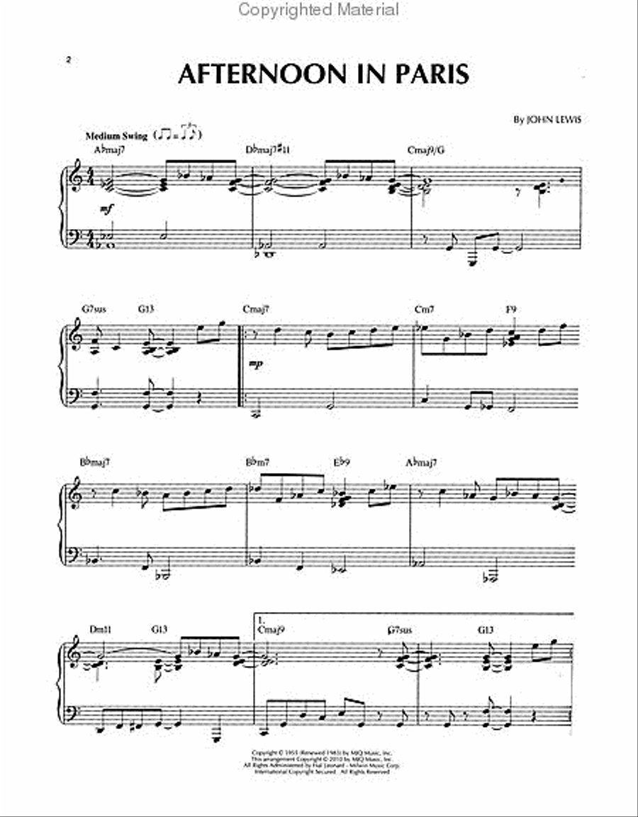 Jazz Classics Piano Solo scores gallery preview page 2