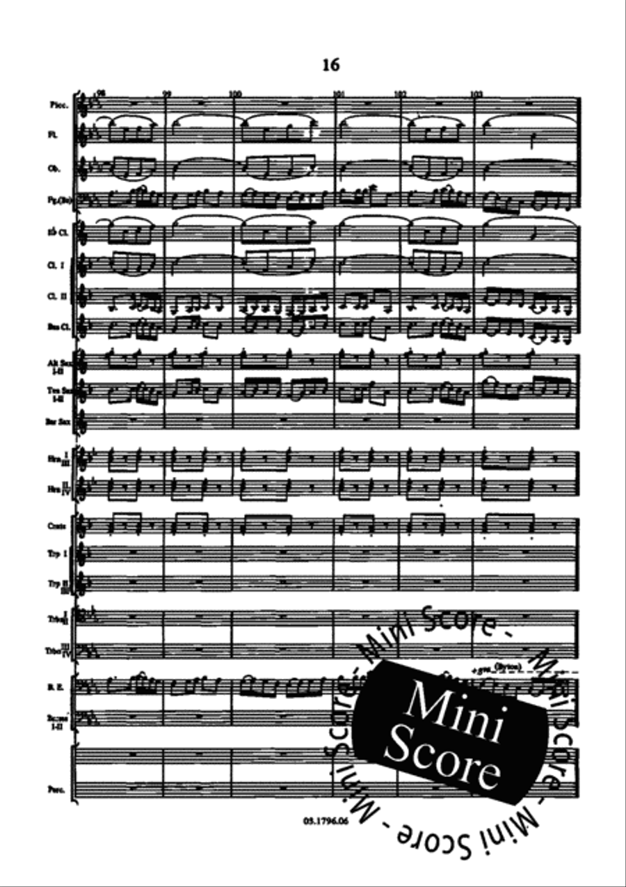 Marche Pour Harmonie ou Fanfare Fanfare Band scores gallery preview page 22