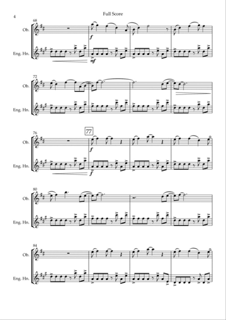 Without You Without You Woodwind Duet scores gallery preview page 4