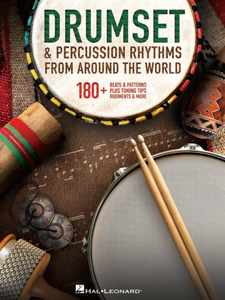 Book cover for Drumset & Percussion Rhythms from Around the World